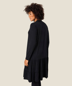 Noris Ruffle Dress, Black Solid | Meison Studio Presents Masai