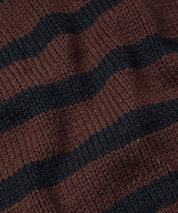 Fabi Knit Sweater | Coffee Black Stripe | Masai Copenhagen