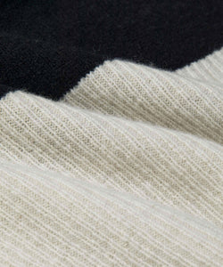 Fam Hooded Wool Sweater | Black White Solid | Masai Copenhagen