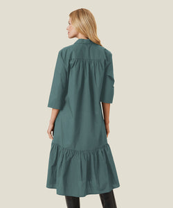 Nydilla Tiered Midi Dress | Balsam Green | Masai Copenhagen