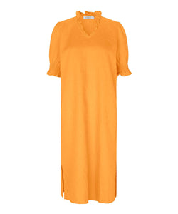 Nydela Smock-Sleeve Dress | Butterscotch | Masai Copenhagen