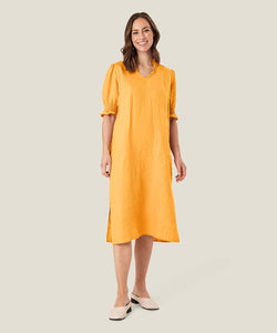 Nydela Smock-Sleeve Dress | Butterscotch | Masai Copenhagen