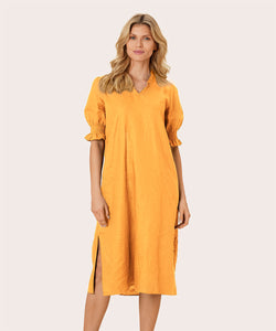 Nydela Smock-Sleeve Dress | Butterscotch | Masai Copenhagen