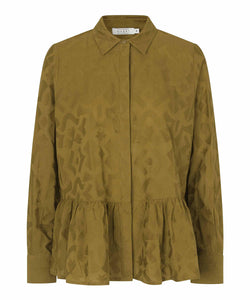 Idana Button-Up Peplum Shirt | Masai Copenhagen