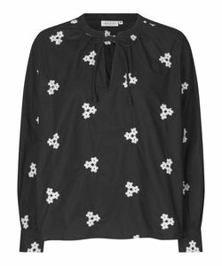 Bonitai Tie-Neck Embroidered Top | Masai Copenhagen