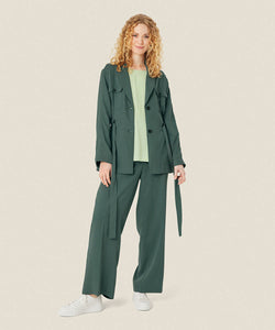 Julietna Long Sleeve Tie-Front Jacket | Balsam Green | Masai Copenhagen