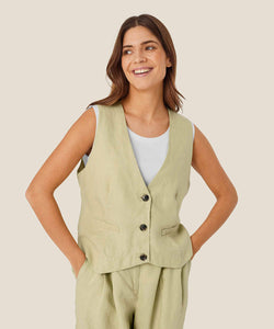 Jordyn Linen Vest | Bog | Masai Copenhagen