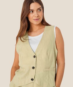 Jordyn Linen Vest | Bog | Masai Copenhagen