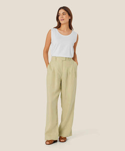 Perli Wide-Leg Linen Pants | Bog | Masai Copenhagen