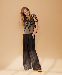 Patty Wide-Leg Pants | Black Solid | Masai Copenhagen