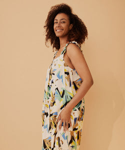 Onicki Dress | Dusky Green Print | Masai Copenhagen