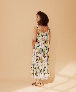 Onicki Dress | Dusky Green Print | Masai Copenhagen