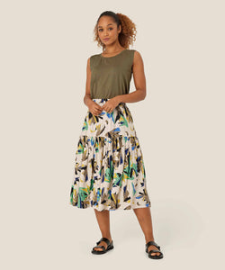 Subira Skirt | Dusky Green Print | Masai Copenhagen