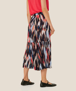 Signe Maxi Skirt | Hibiscus Brush Print | Masai Copenhagen