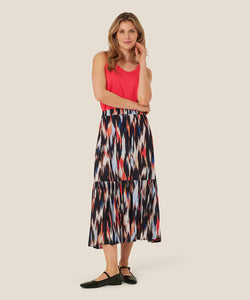 Signe Maxi Skirt | Hibiscus Brush Print | Masai Copenhagen