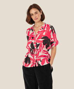 Irekana Cuff Sleeve Shirt | Hibiscus Leaf Print | Masai Copenhagen