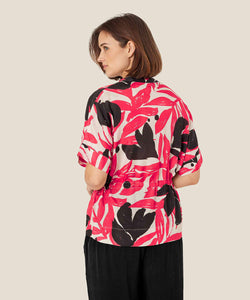 Irekana Cuff Sleeve Shirt | Hibiscus Leaf Print | Masai Copenhagen