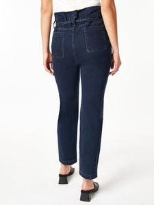 Paper Bag Waist Denim Trouser in the color Westpoint Wash | Jones New York