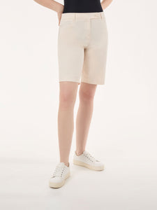 Solid Fly Front Bermuda Short in the Color Jones White | Jones New York