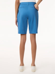 Solid Fly Front Bermuda Short in the Color Blue Lagoon | Jones New York