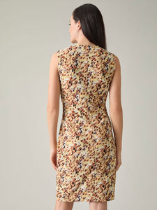 Plus Naomi Dress, Everyday Knit, Daffodil/Off White Multi | Meison Studio Presents Kasper