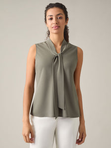 Audrey Blouse, Classic Drape, Dark Sea Stone | Meison Studio Presents Kasper