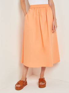 Maxi A-Line Skirt - Cotton, Citrine | Misook