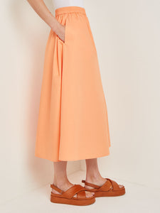 Maxi A-Line Skirt - Cotton, Citrine | Misook