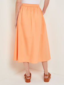 Maxi A-Line Skirt - Cotton, Citrine | Misook