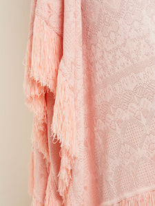 Midi Wrap Dress - Soft Jacquard Knit, Porcelain Pink | Misook