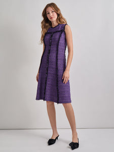 princess seam dress A-Line Princess Seam Fringe Trim Knit Dress – meison