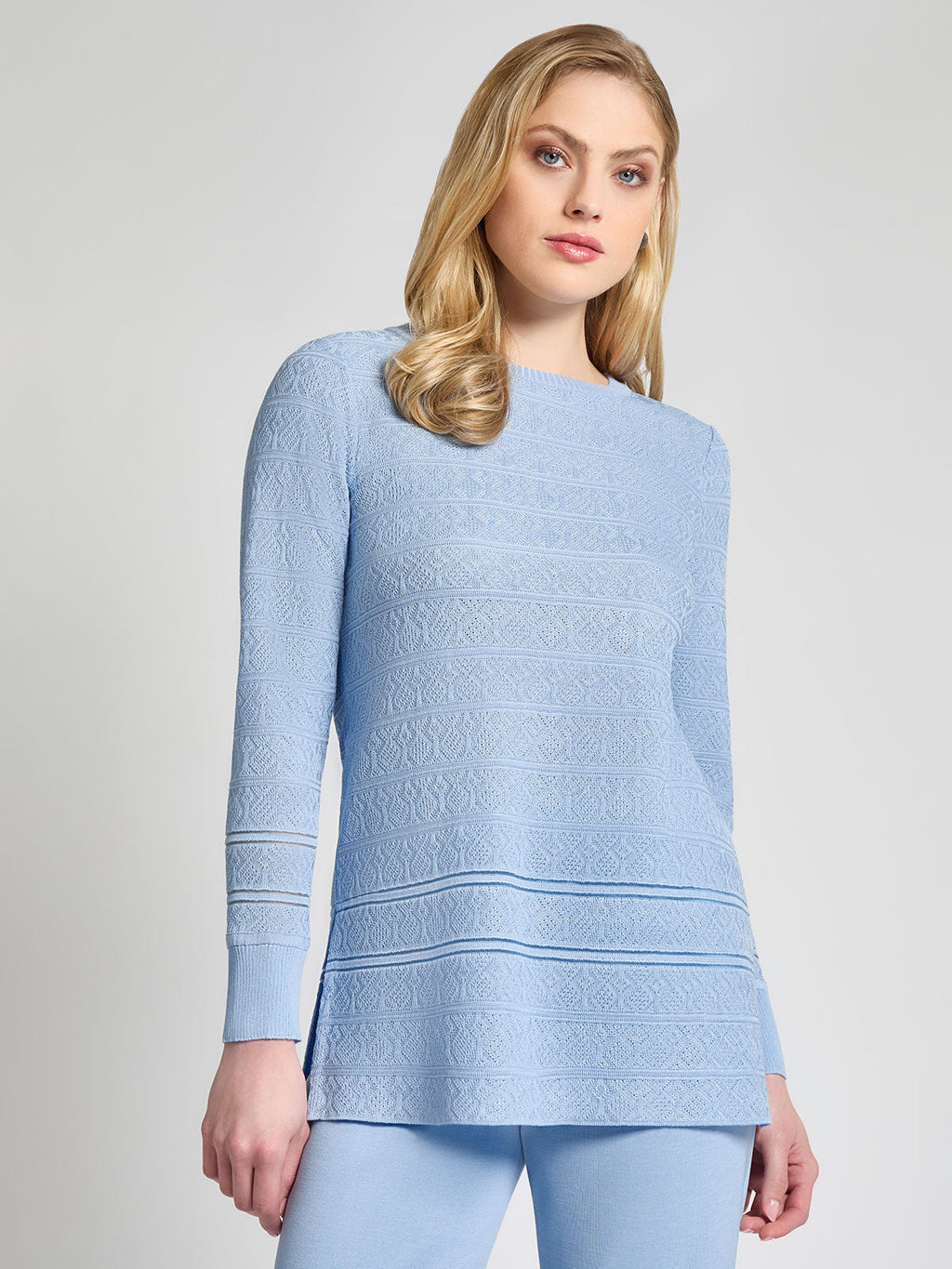 Diamond Pointelle Knit Tunic - Vanity Fit – meison