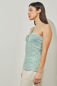 Halter Front Cami - Space Dye Soft Knit | Ming Wang