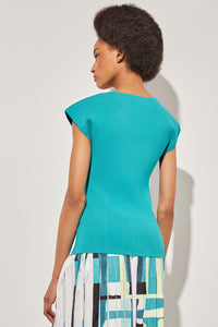 Tailored Tunic - Sweetheart Ribbed Knit | Ming Wang