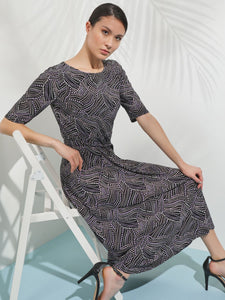 Gigi Dress, Everyday Knit, Black/Lavender Mist Multi | Kasper