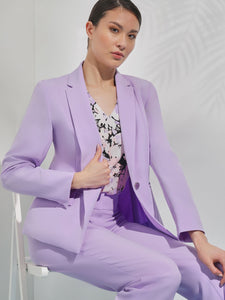 Holly Jacket, Iconic Stretch Crepe, Lavender Mist | Kasper