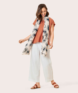 Parini Pull-On Linen Pant | White Solid | Masai Copenhagen