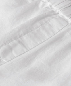 Parini Pull-On Linen Pant, White Solid | Meison Studio Presents Masai