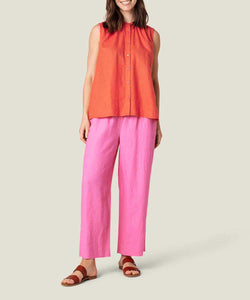 Parini Pull-On Linen Pant | Azalea Pink Solid | Masai Copenhagen