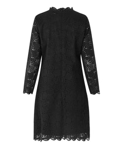 Ninalo Lace Dress, Black Solid | Meison Studio Presents Masai