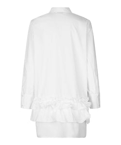 Ingena Shirt Blouse, White Solid | Meison Studio Presents Masai