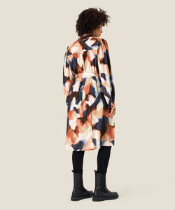 Nydemi Shirt Dress, Rose Smoke Print | Meison Studio Presents Masai