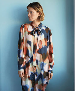 Nydemi Shirt Dress, Rose Smoke Print | Meison Studio Presents Masai
