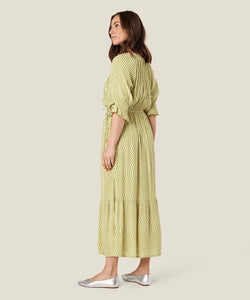 Nele Smocked Dress, Lentil Sprout Print | Meison Studio Presents Masai