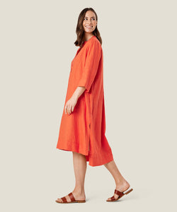 Ninane Dress, Tigerlily Solid | Meison Studio Presents Masai