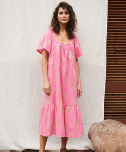 Neia Dress | Azalea Pink Print | Masai Copenhagen