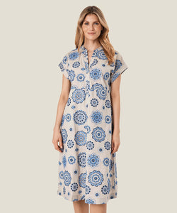Nynki Dress, Nebulas Blue Print | Meison Studio Presents Masai