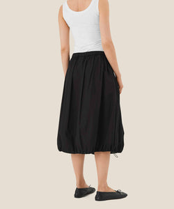 Steph Bubble Midi Skirt | Black Solid | Masai Copenhagen
