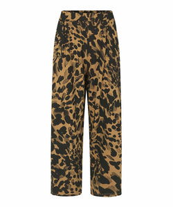 Penelope Soft Jersey Pants | Dijon Animal Print | Masai Copenhagen