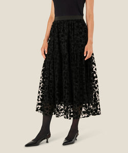 Salome Tulle Midi Skirt | Black Solid | Masai Copenhagen